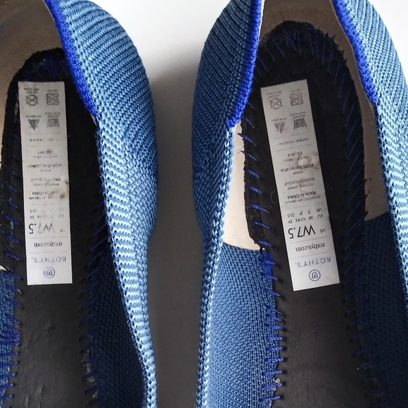 Rothy's Indigo Mini Stripe Size 7.5 - Picture 9 of 11